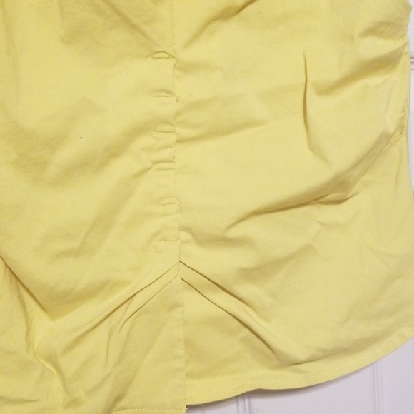 Express yellow sleeveless collared shirt - Picture 3 of 5